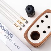 Blackwing x Grovemade Desktop Caddy Kit comes with one-step sharpener and 6 pearl pencils